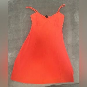 Orange A-Line Sundress